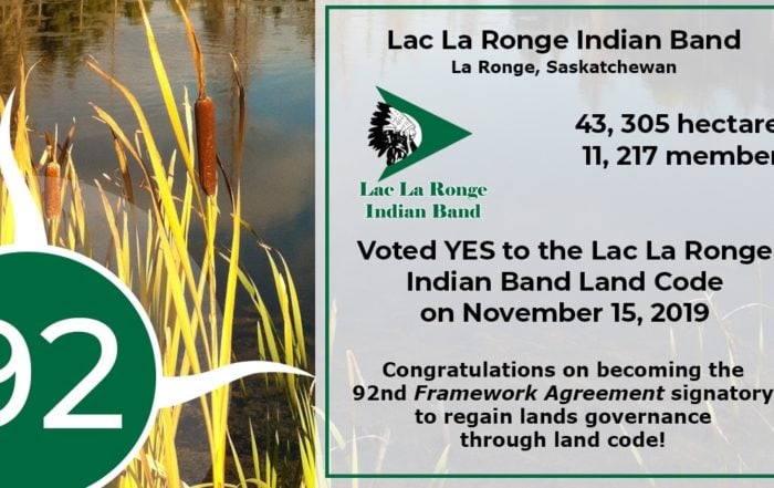 Lac La Ronge Indian Band votes yes!