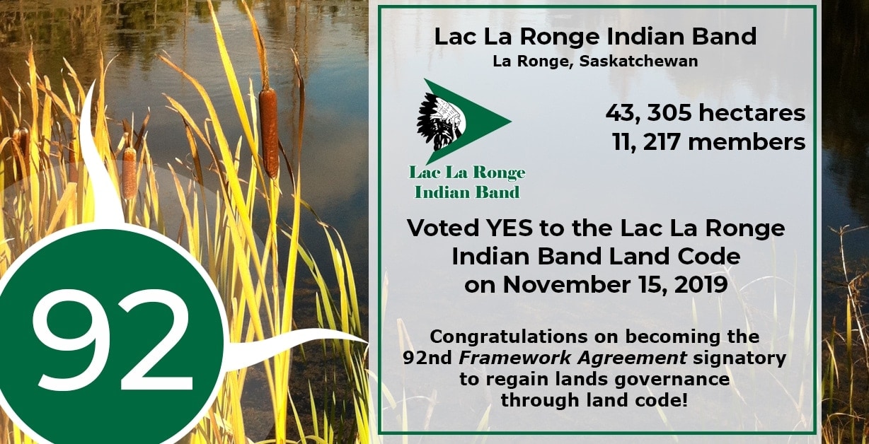 Lac La Ronge Indian Band votes yes!