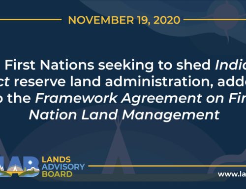 12 First Nations added to the Framework Agreement on First Nation Land Management