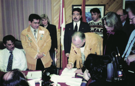 Framework Agreement signing Feb 12 1996