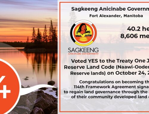 Sagkeeng Anicinabe Government VOTES YES! Now the 114th Framework Agreement signatory to ratify their land code.