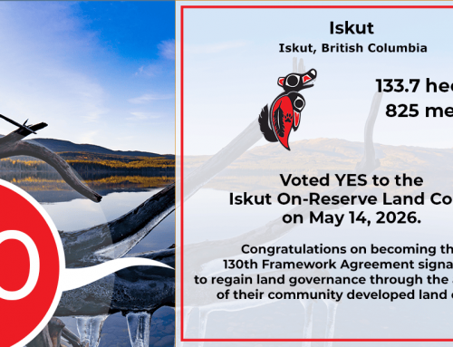 Iskut VOTES YES! Now the 130th Framework Agreement signatory to ratify their land code.