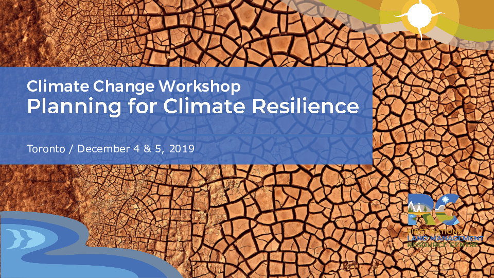 PRESENTATION - Climate Resilience Planning 