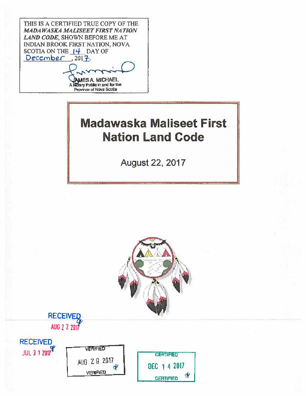 Madawaska Certified Land Code.pdf