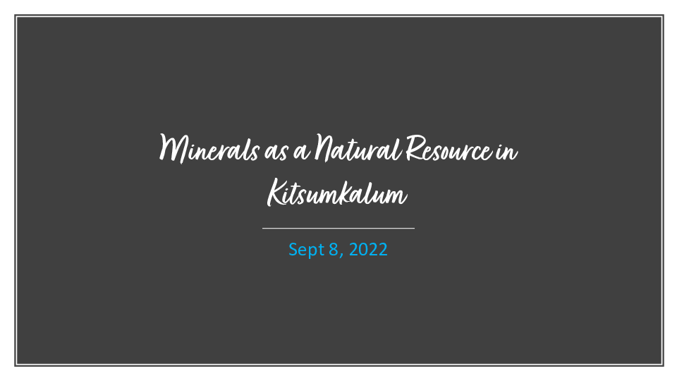 HANDOUT - Day 2 - Kitsumkalum natural resource management presentation