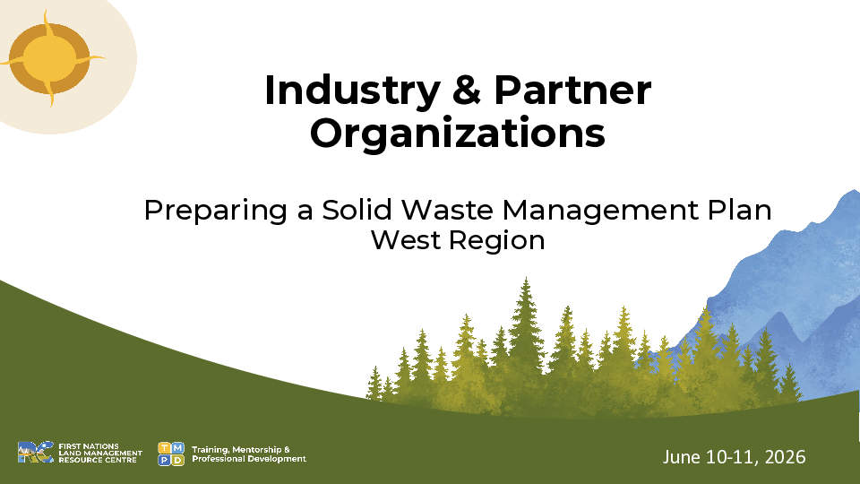 Presentation 6 Industry and Partner Organizations