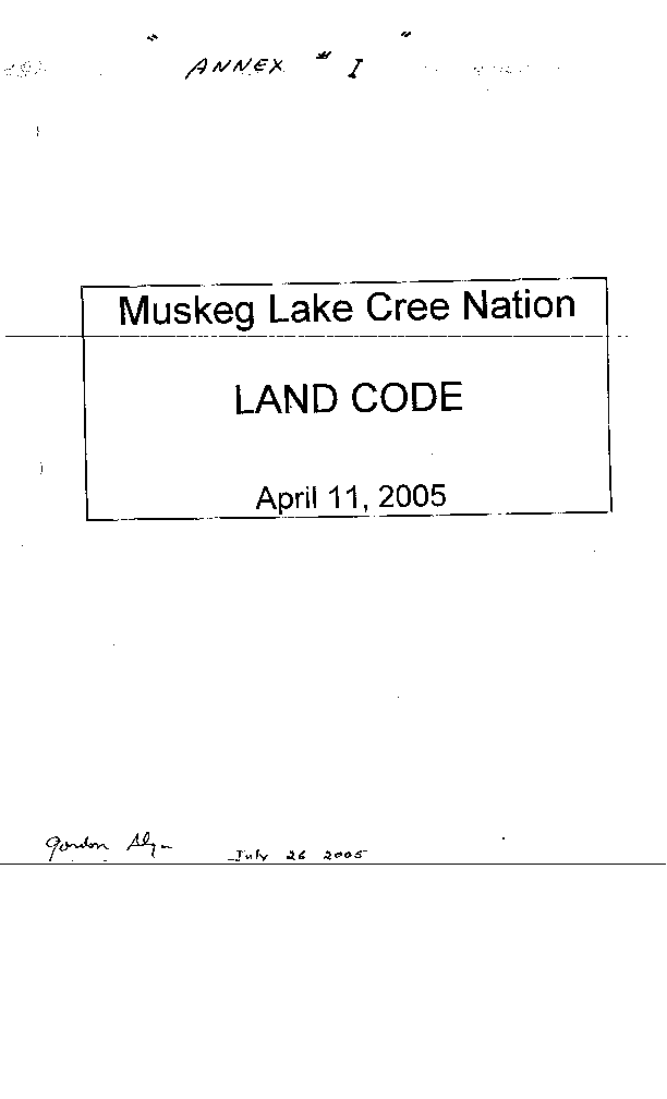 Muskeg Lake Certified Land Code.pdf