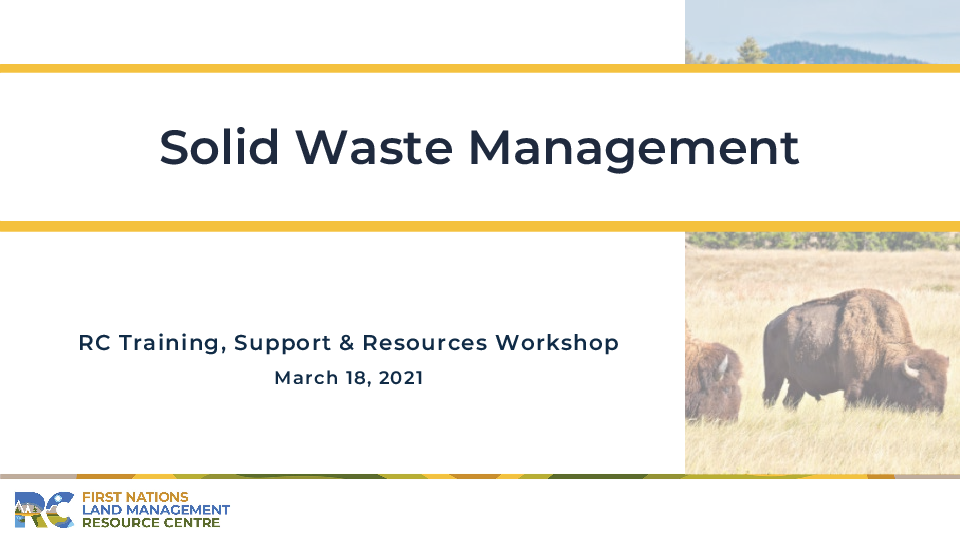 Presentation - Solid Waste Management