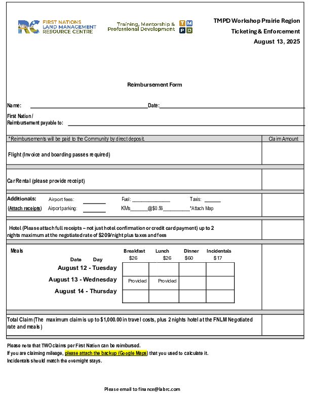 2025-TMPD_Reimbursement_Prairie Region