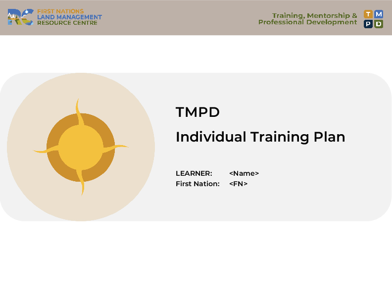 TMPD Individual Training Plan - TEMPLATE