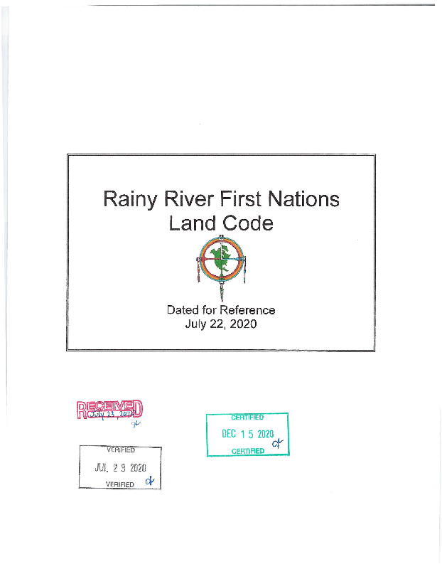 Rainy River Certified Land Code.pdf