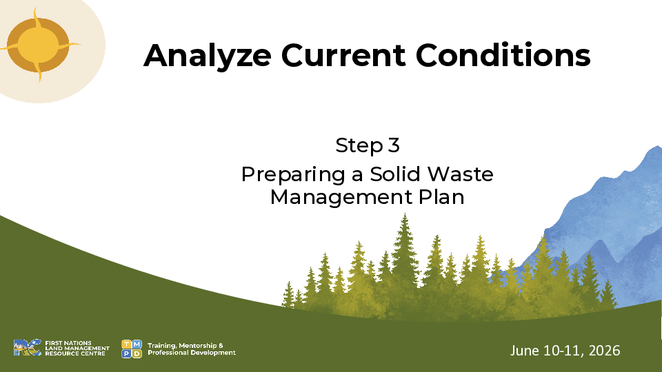 Presentation 5 Analyze Current Conditions