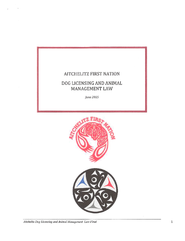 Aitchelitz Dog Licensing and Animal Management Law 2015.pdf