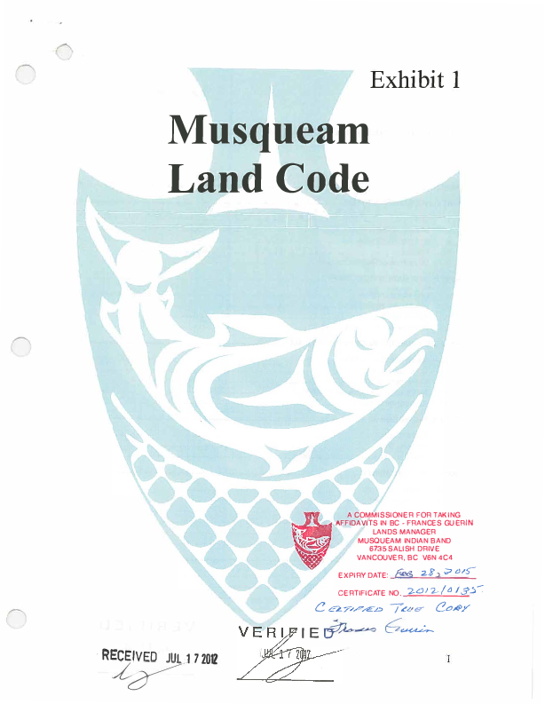Musqueam Certified Land Code.pdf