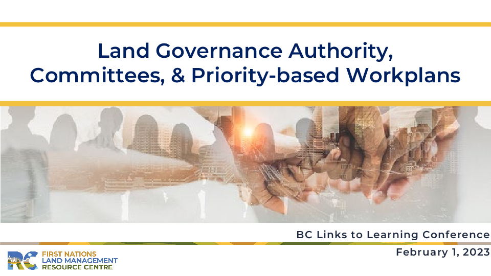 RC Land Governance Authority, Committees & Priority-based Workplans