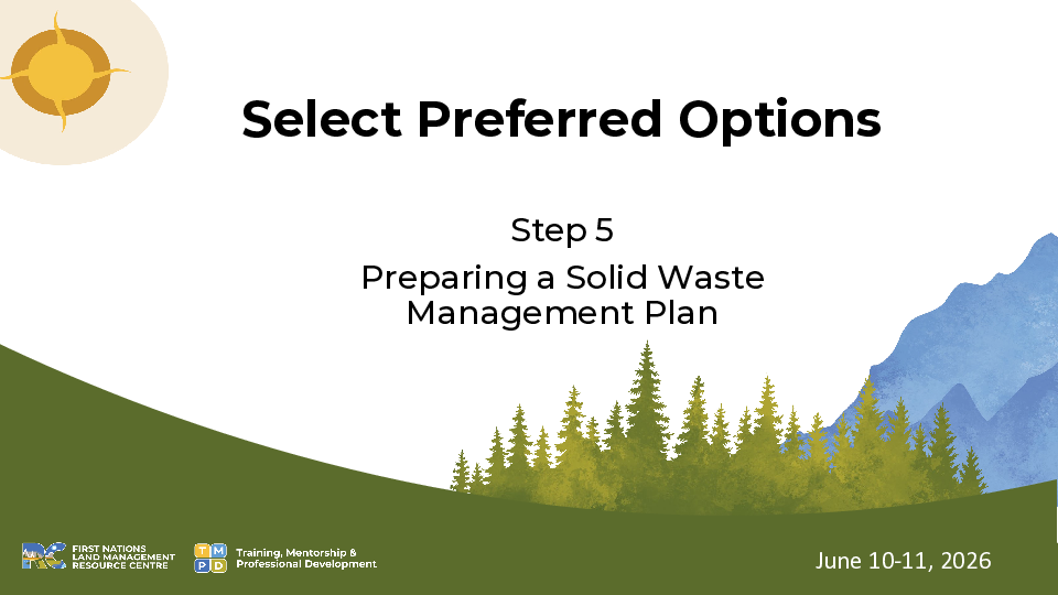Presentation 10 Select Preferred Options