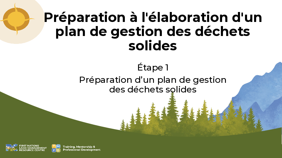 Etape 1 Preparation a lelaboration dun plan de GDS