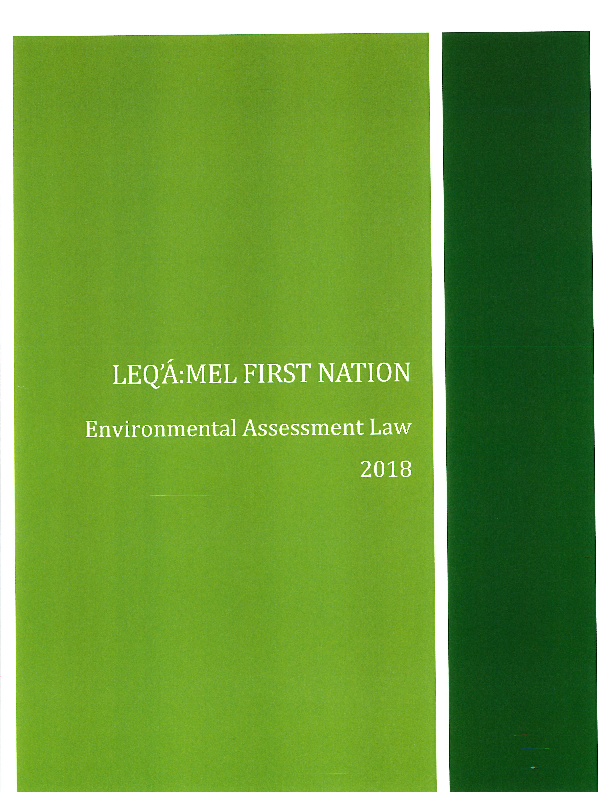 Leq'amel Environmental Assessment Law 2018 signed.pdf