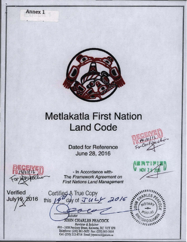 Metlakatla Certified Land Code.pdf