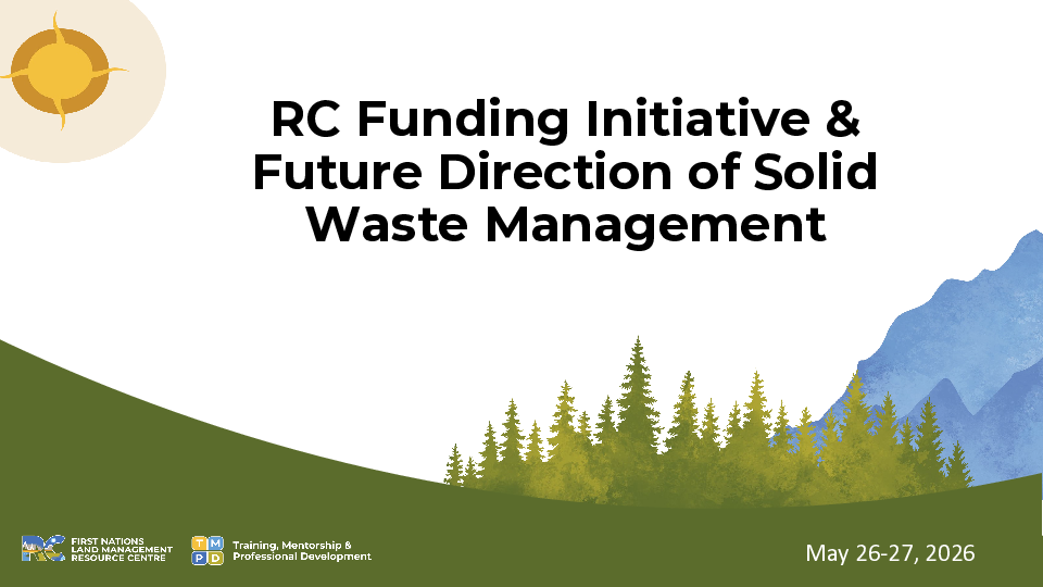 Presentation 12 RC Funding Initiative & Future Direction SWM