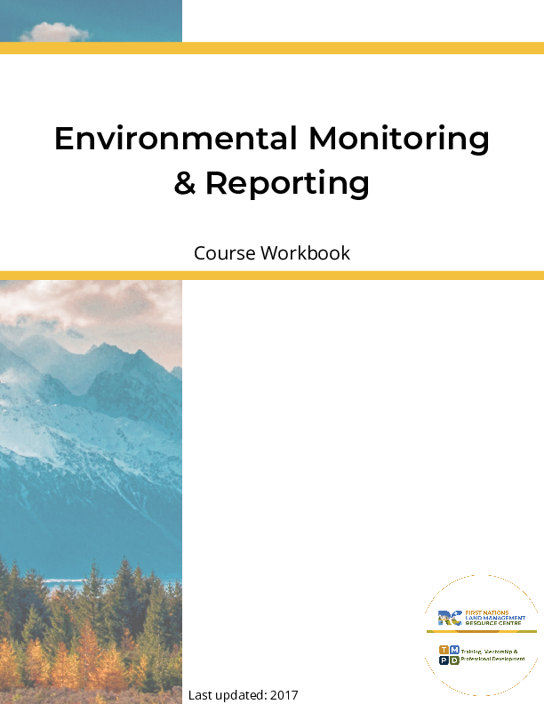 Environmental Monitoring Reporting Course PDF