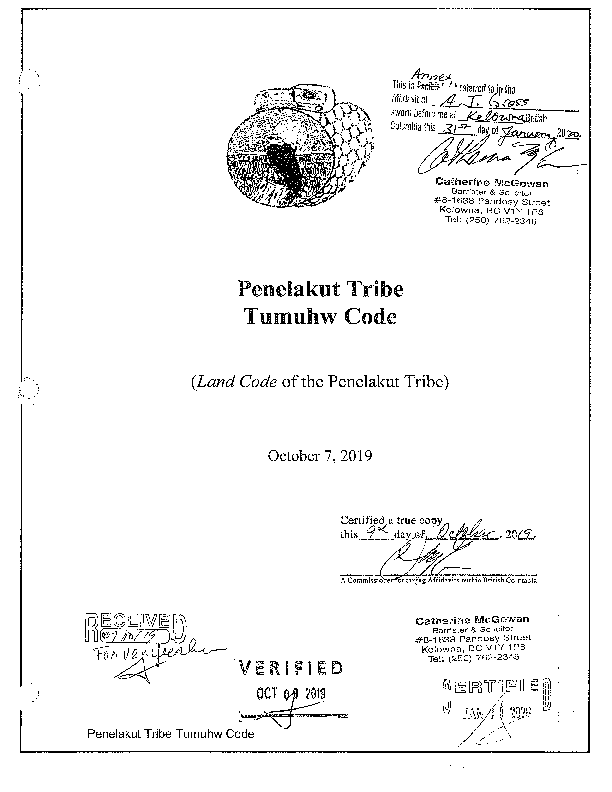 Penelakut Certified Land Code.pdf