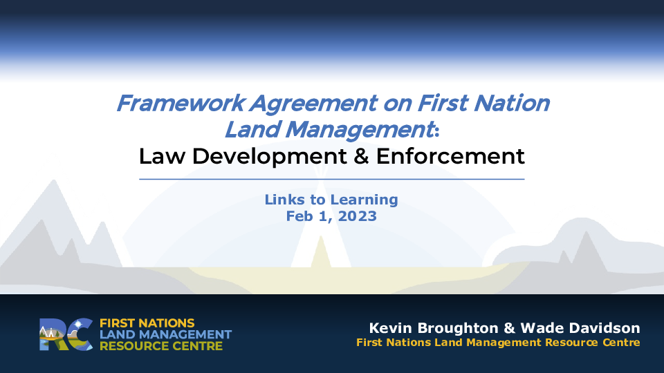 Law Development - Enforcement