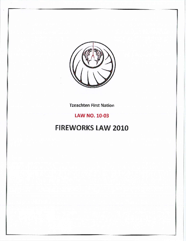 Tzeachten Fireworks Law 2010.pdf