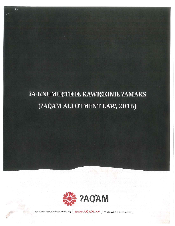 ʔaq̓am Allotment Law 2016.pdf