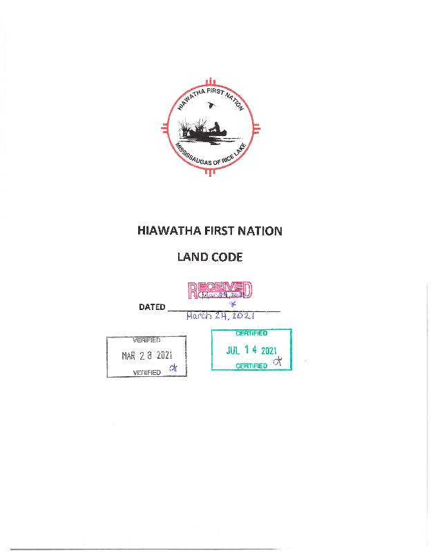 Hiawatha Certified Land Code.pdf