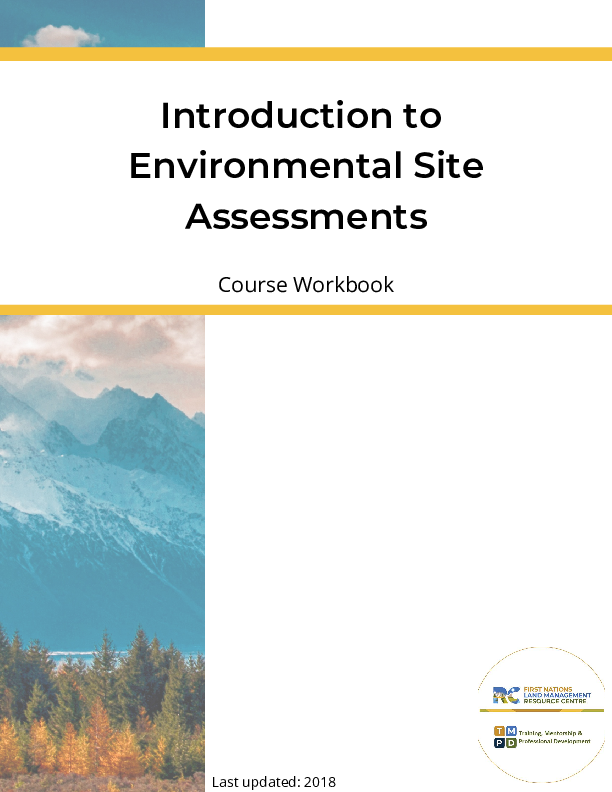 Introduction to Environmental Assessment Course PDF