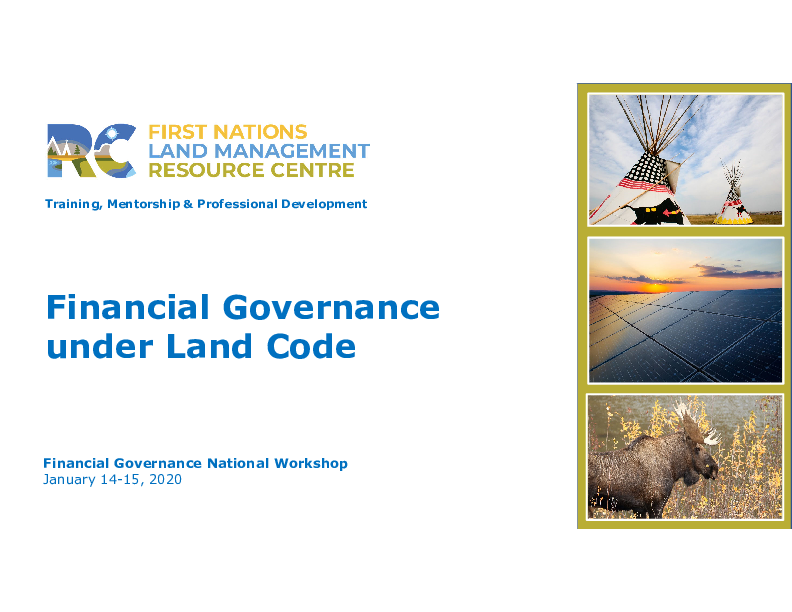 TMPD Financial Governance under Land Code