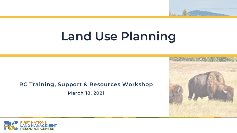 Presentation - Land Use Planning
