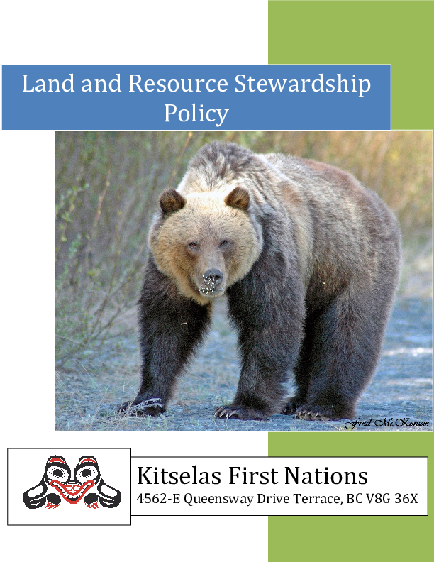 Kitselas Off Reserve Stewardship Policy