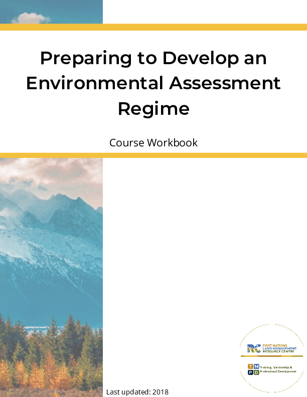 Preparing to Develop an EA Regime Course PDF