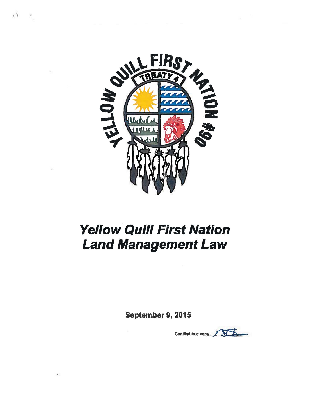 Yellow Quill Certified Land Code.pdf