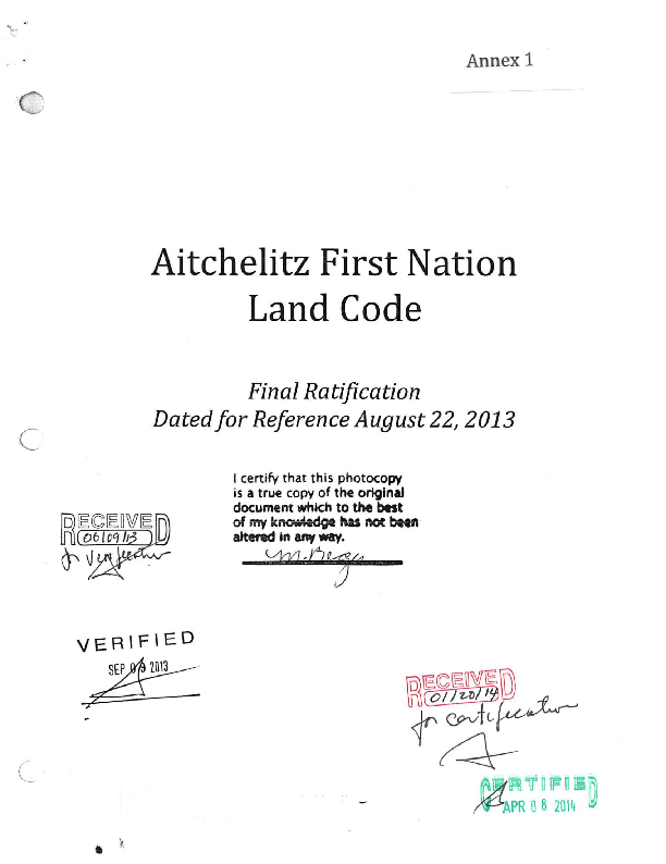 Aitchelitz Certified Land Code.pdf