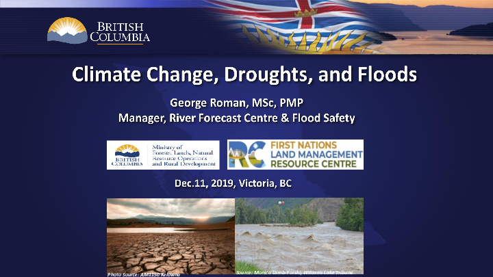PRESENTATION - Climate Change, Droughts and Floods