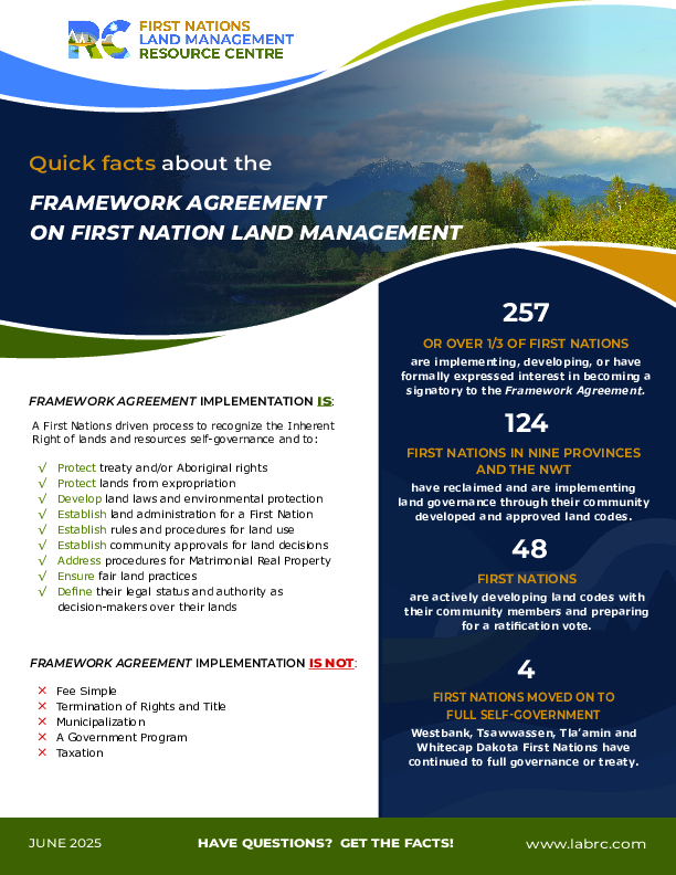 Framework Agreement Quick Facts