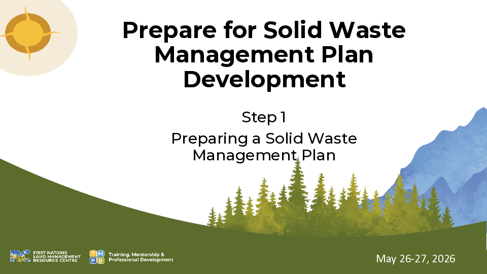 Presentation 2 Prep for SWMP Development