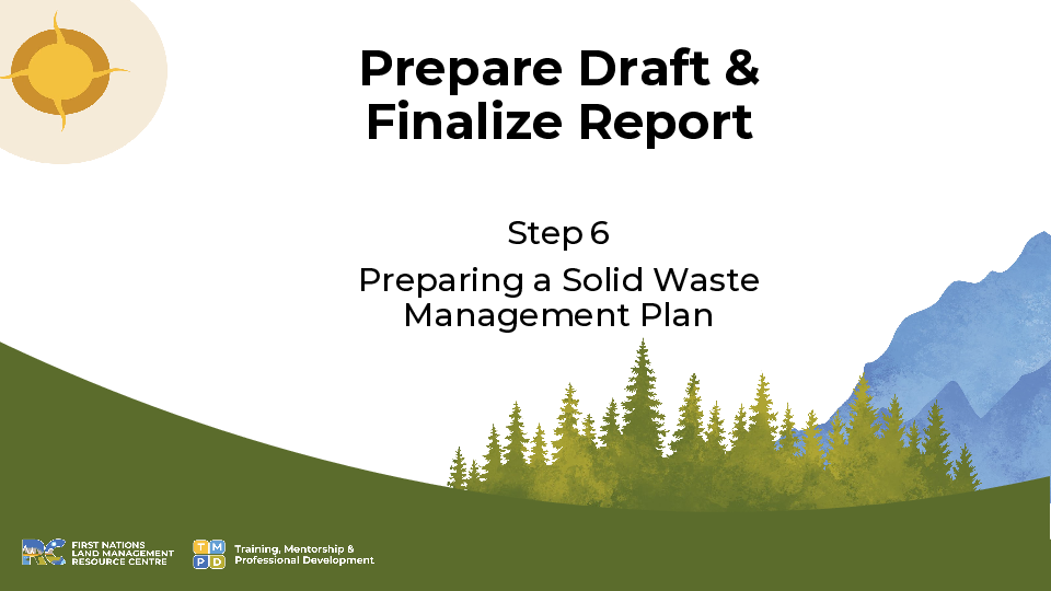 Step 6 Prepare Draft and Finalize Report