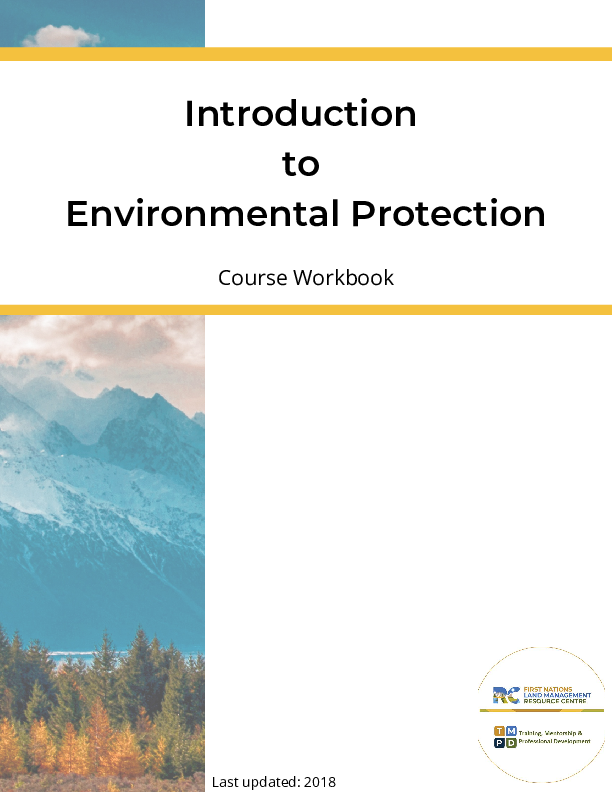 Introduction to Environmental Protection Course PDF