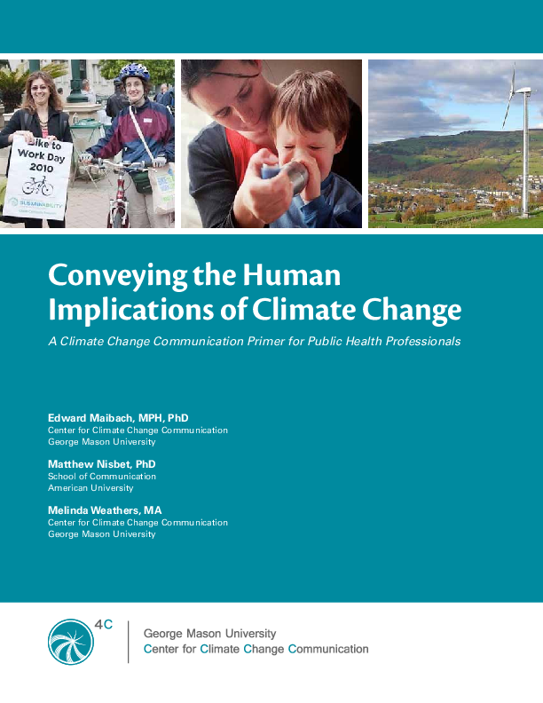 RESOURCE - Climate Communication Primer for Public Health