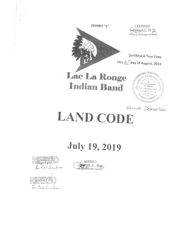 Lac La Ronge Certified Land Code.pdf