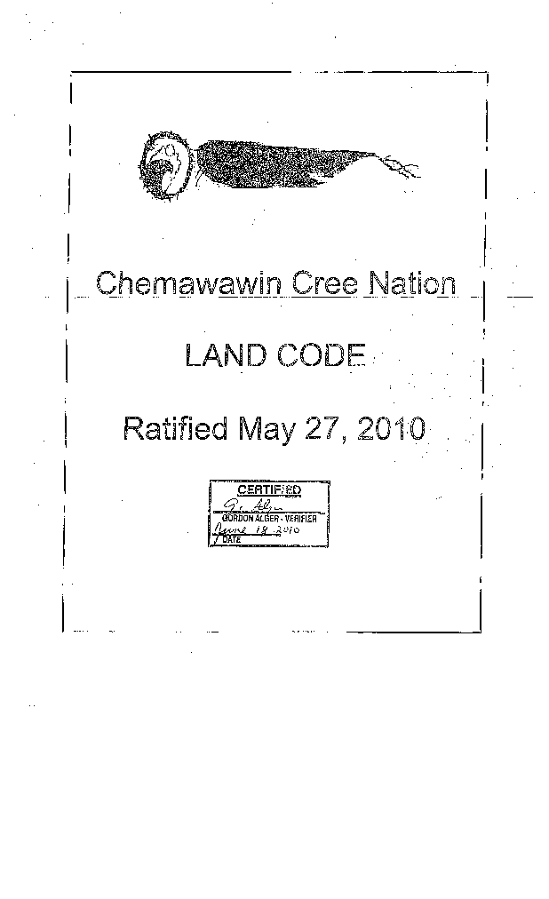 Chemawawin Certified Land Code.pdf