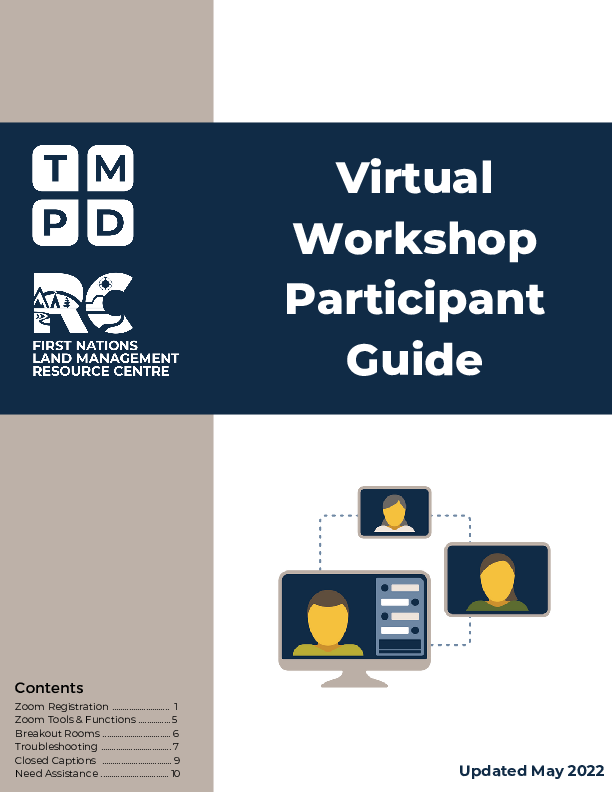 TMPD  Virtual Workshop Participant Guide