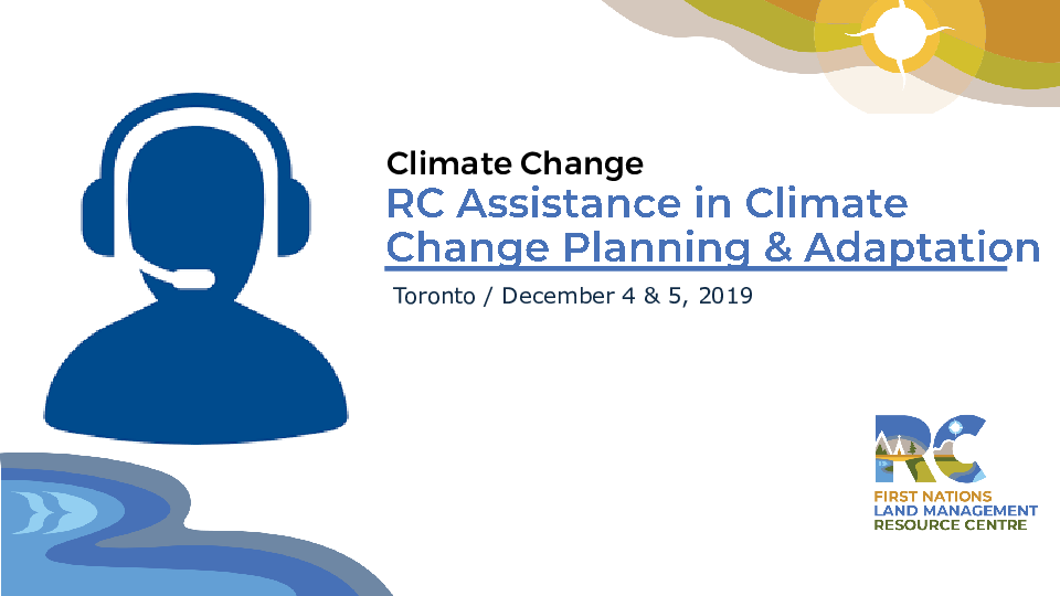PRESENTATION -  RC Support & Climate Change