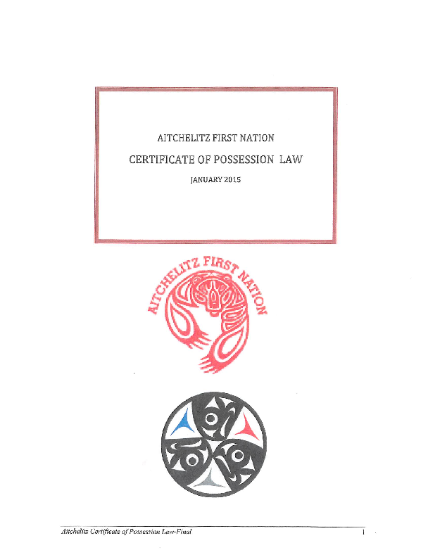 Aitchelitz Certificate of Possession Law 2015.pdf