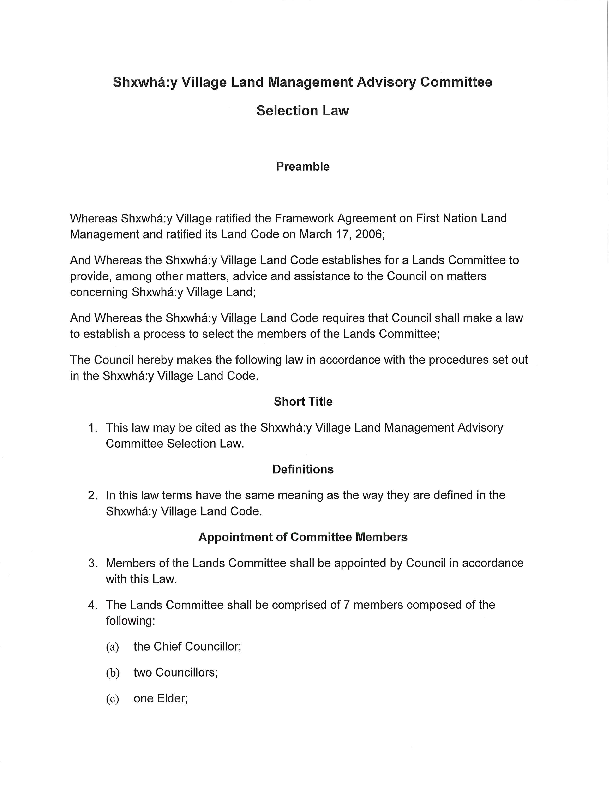 Shxwhay Village Land Management Committee Selection Law 2016.pdf
