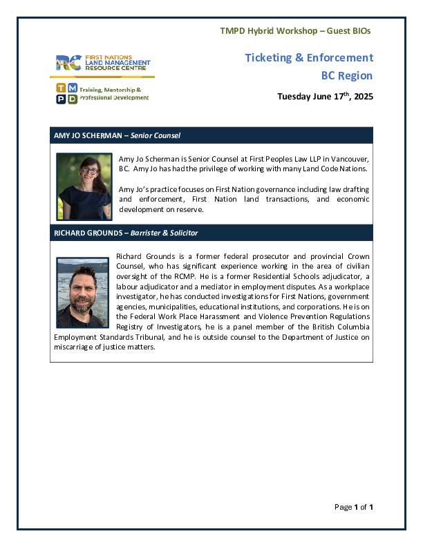 Guest Bios - BC